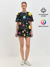 Женская пижама с шортами / Солнечная система