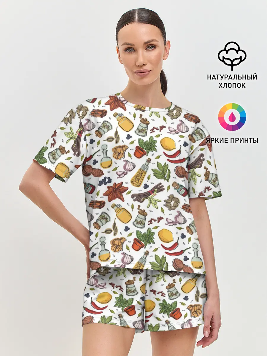 Женская пижама с шортами / Шеф 2