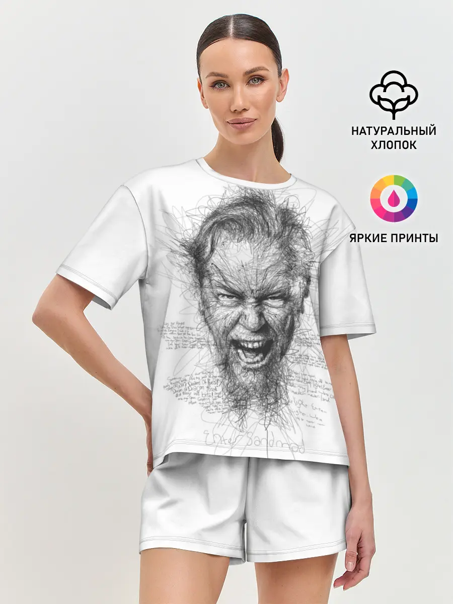 Женская пижама с шортами / Metallica James Alan Hatfield