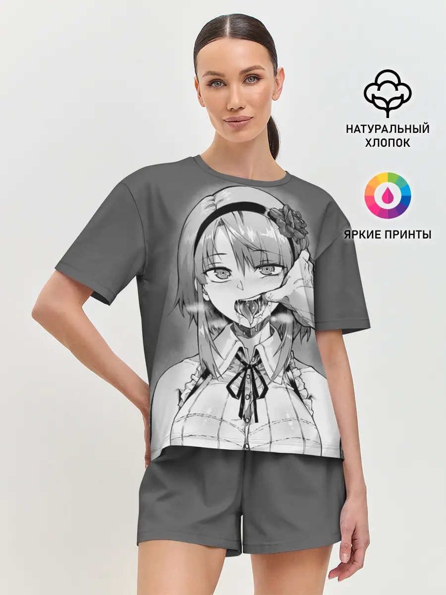 Женская пижама с шортами / Show me your pretty mouth