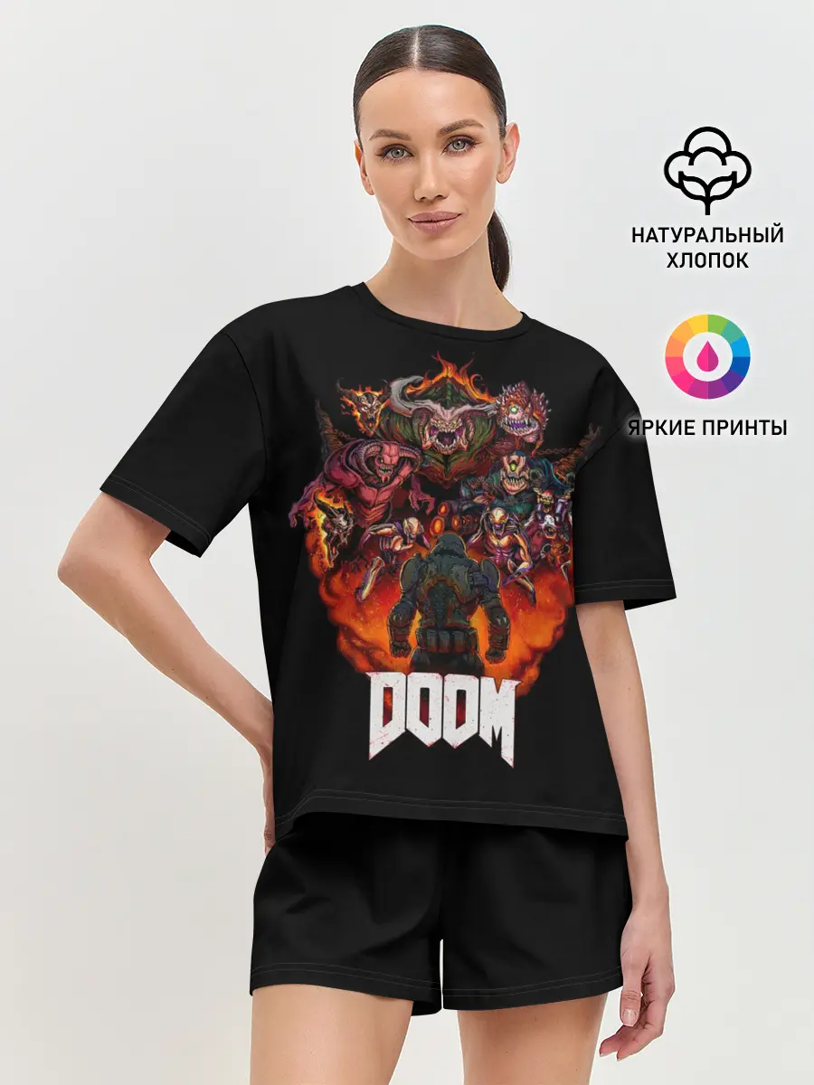 Женская пижама с шортами / DooM