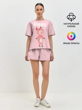 Женская пижама с шортами / Piggy Time