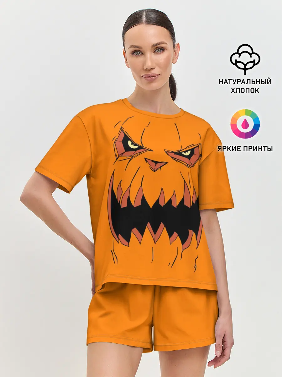 Женская пижама с шортами / Halloween