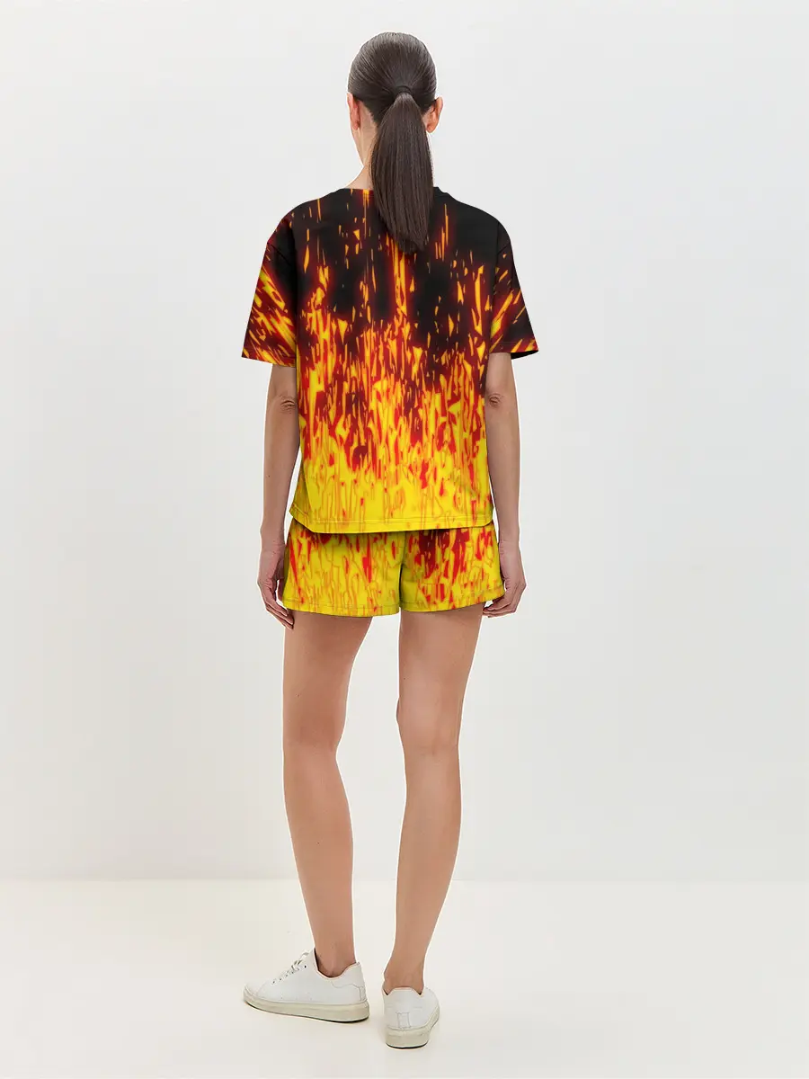 Женская пижама с шортами / FIRE PUMPKIN