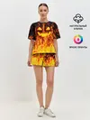 Женская пижама с шортами / FIRE PUMPKIN