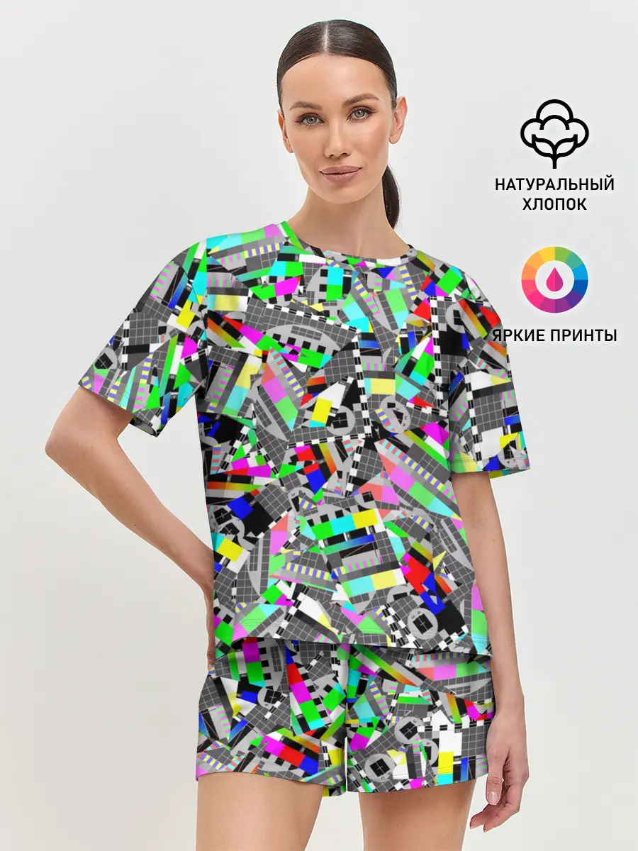 Женская пижама с шортами / Экран профилактики