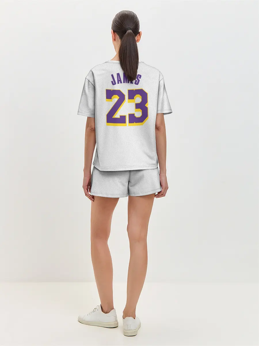 Женская пижама с шортами / James 18-19 third LA Lakers