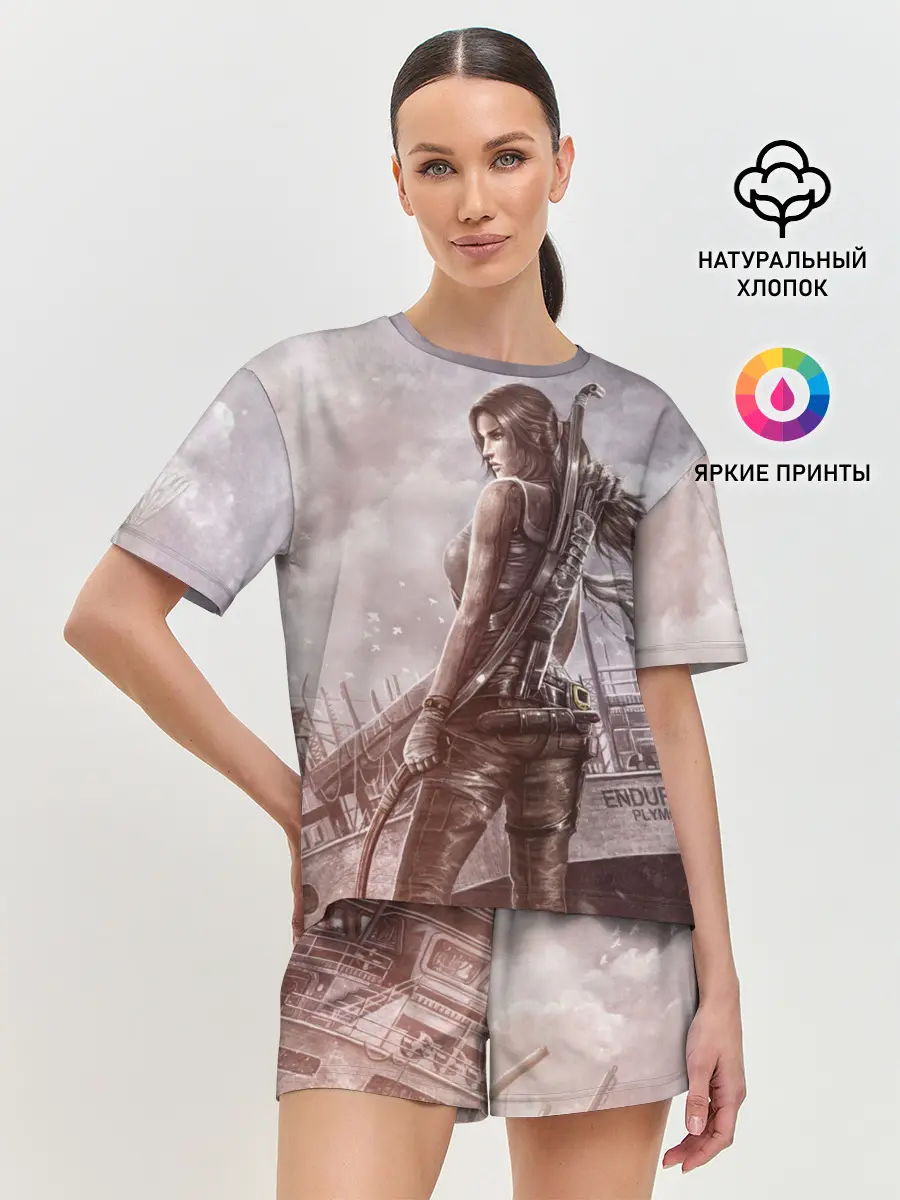Женская пижама с шортами / Tomb Raider