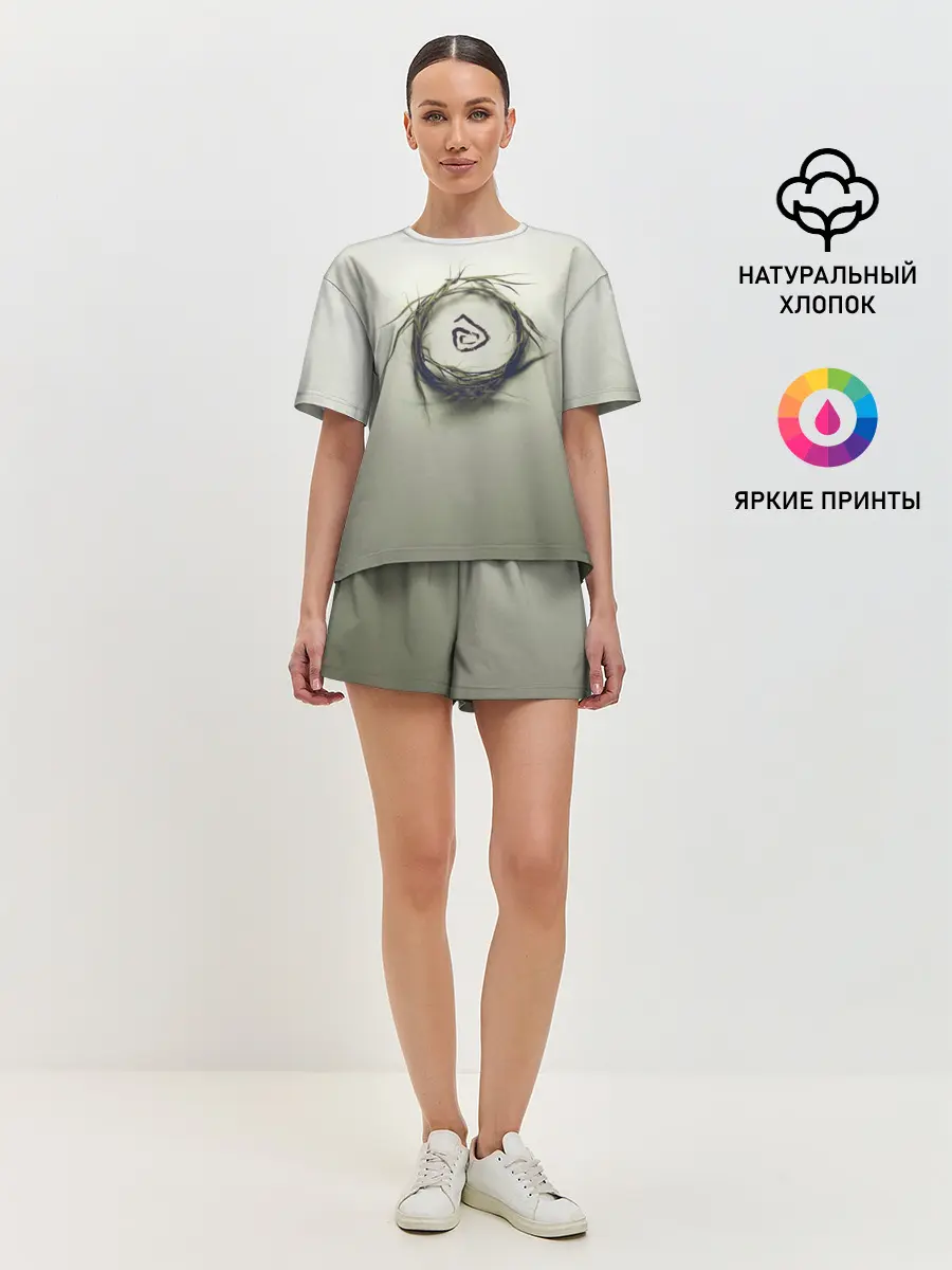 Женская пижама с шортами / Настоящий Детектив Символ