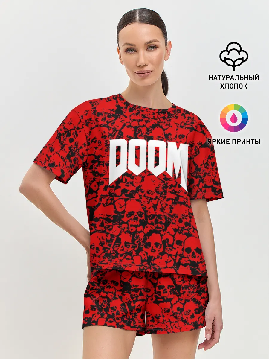Женская пижама с шортами / DOOM