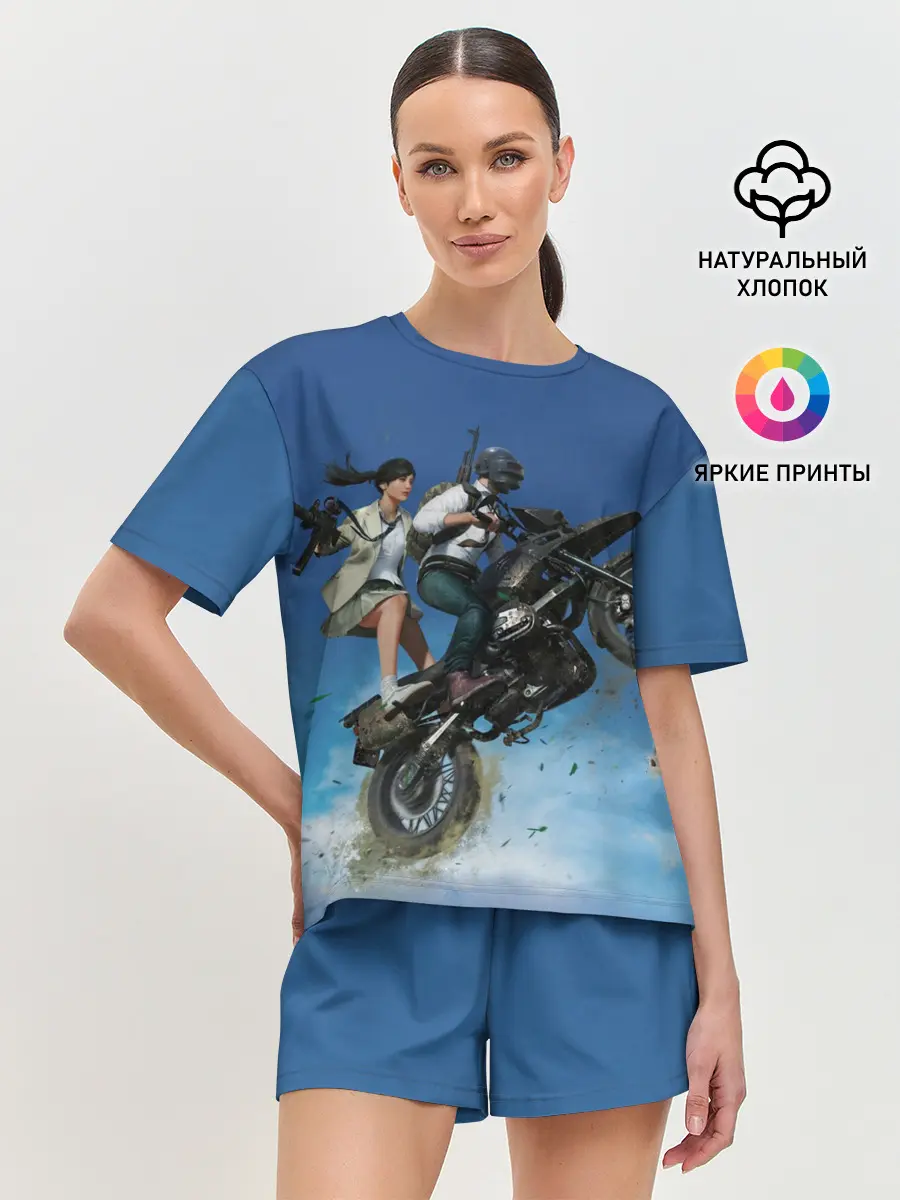 Женская пижама с шортами / PUBG