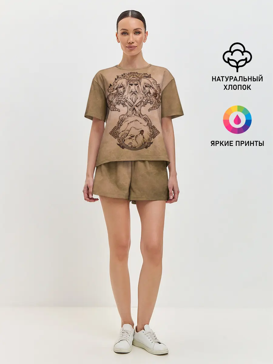 Женская пижама с шортами / русь