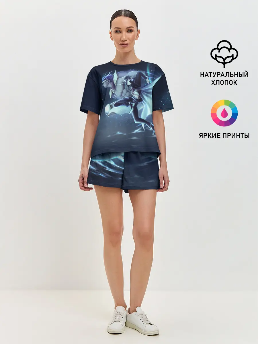 Женская пижама с шортами / Joutarou Kuujou