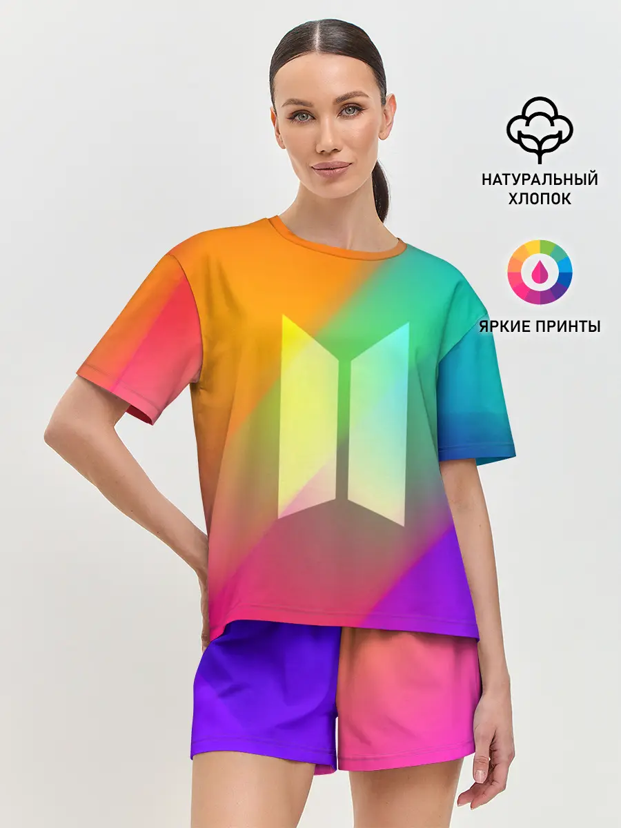 Женская пижама с шортами / BTS