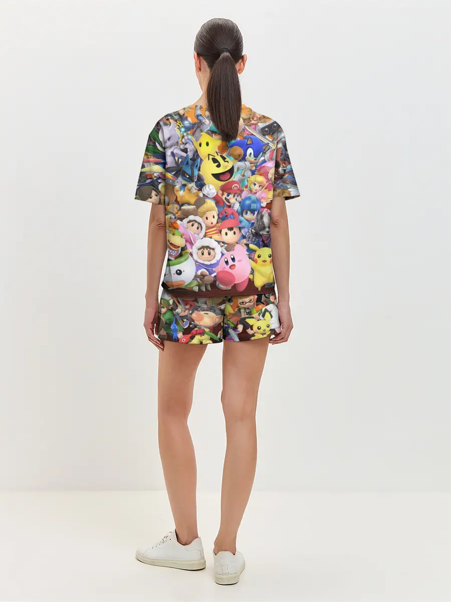 Женская пижама с шортами / Super Smash Bros