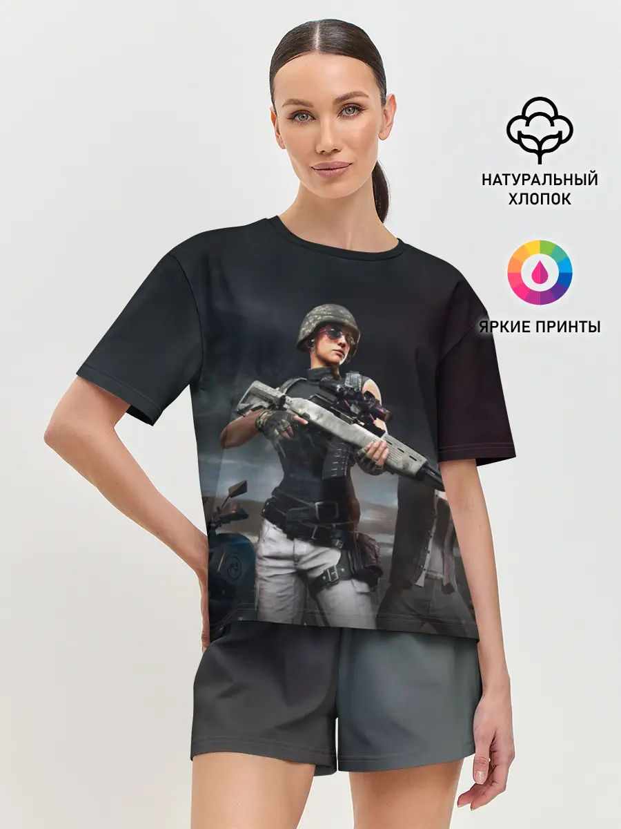 Женская пижама с шортами / PUBG