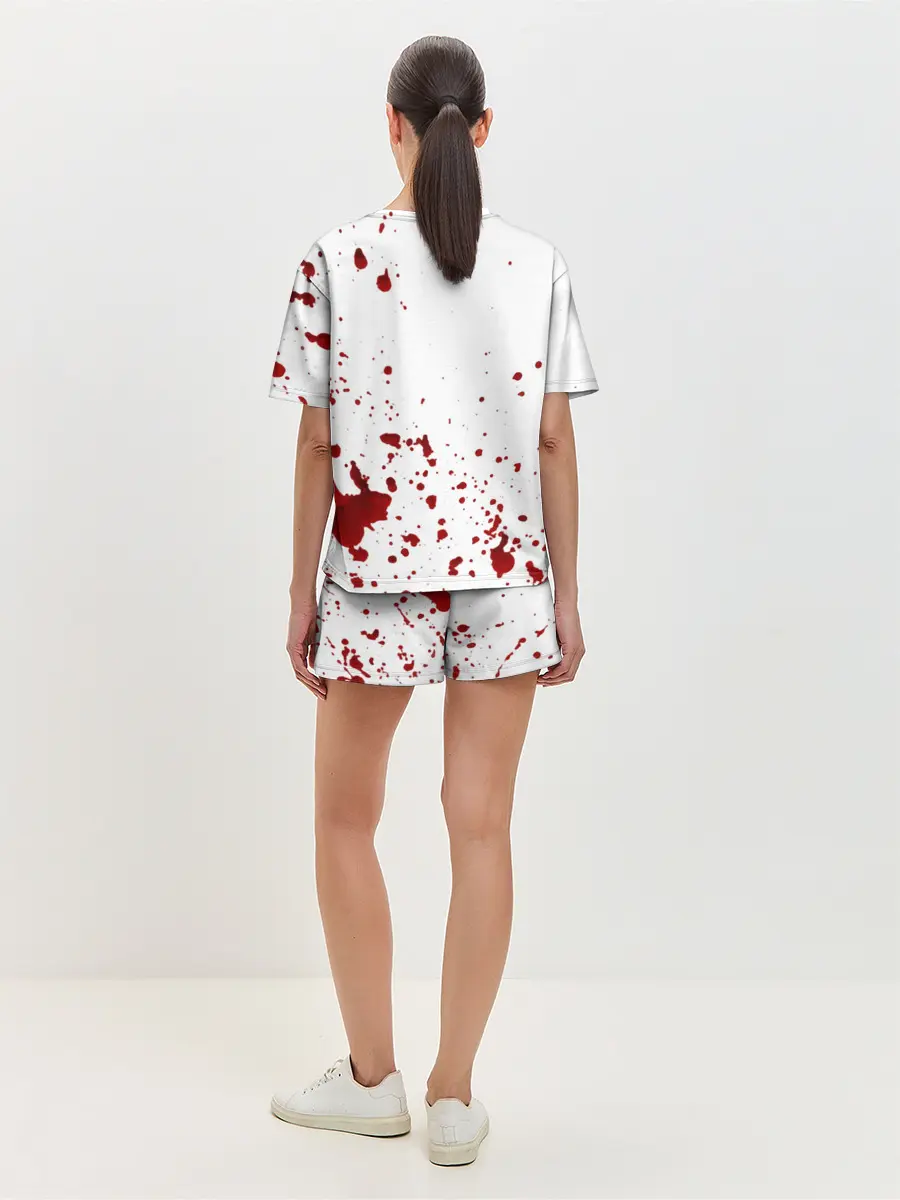 Женская пижама с шортами / Кровь Не Моя