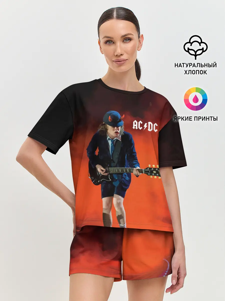 Женская пижама с шортами / AC/DC