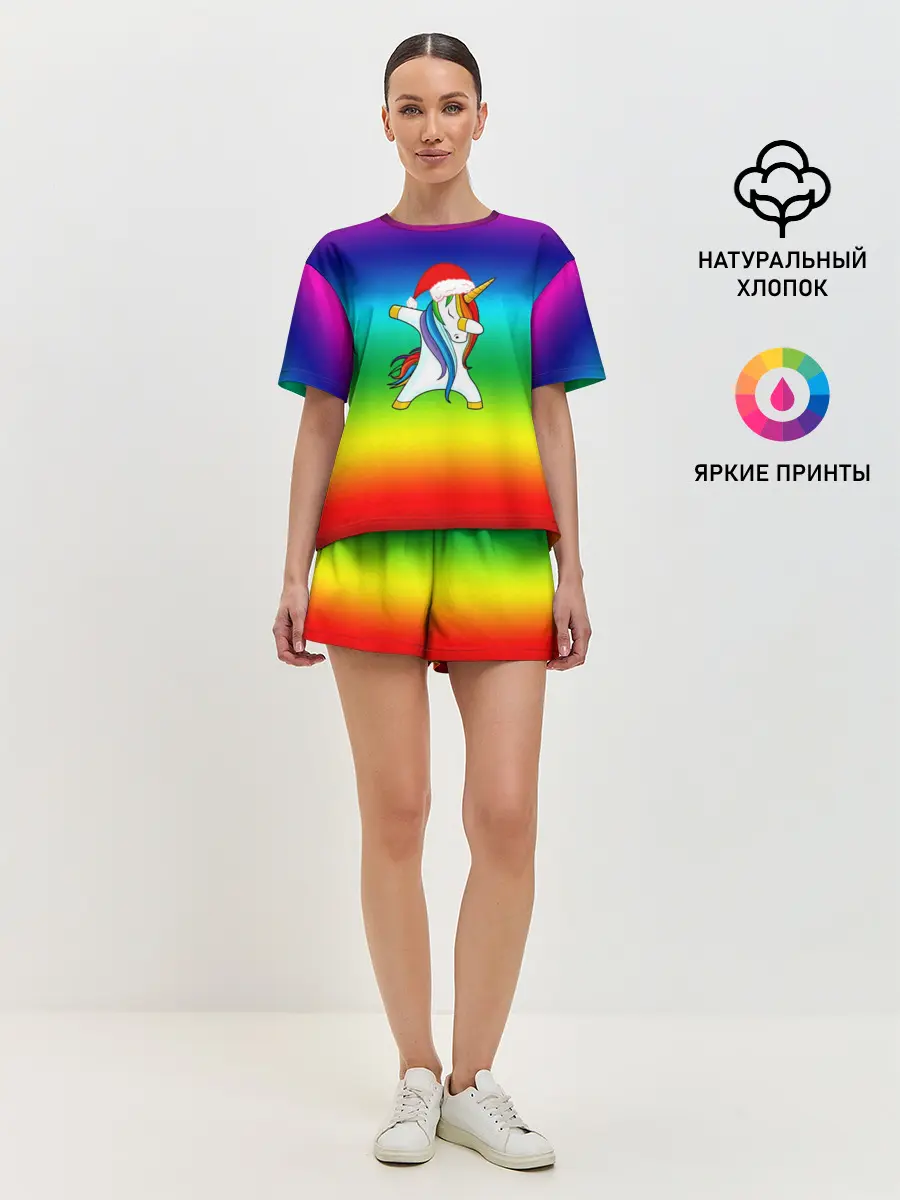 Женская пижама с шортами / Dab New Year