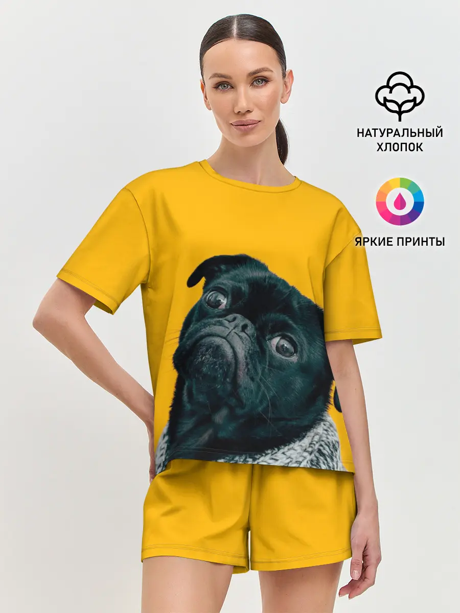 Женская пижама с шортами / Бульдожка