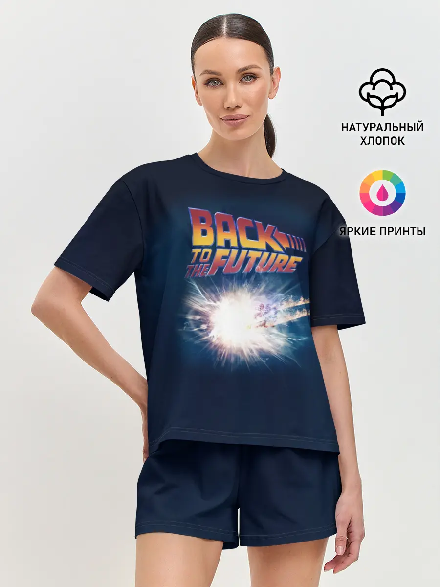Женская пижама с шортами / Back to the future_8