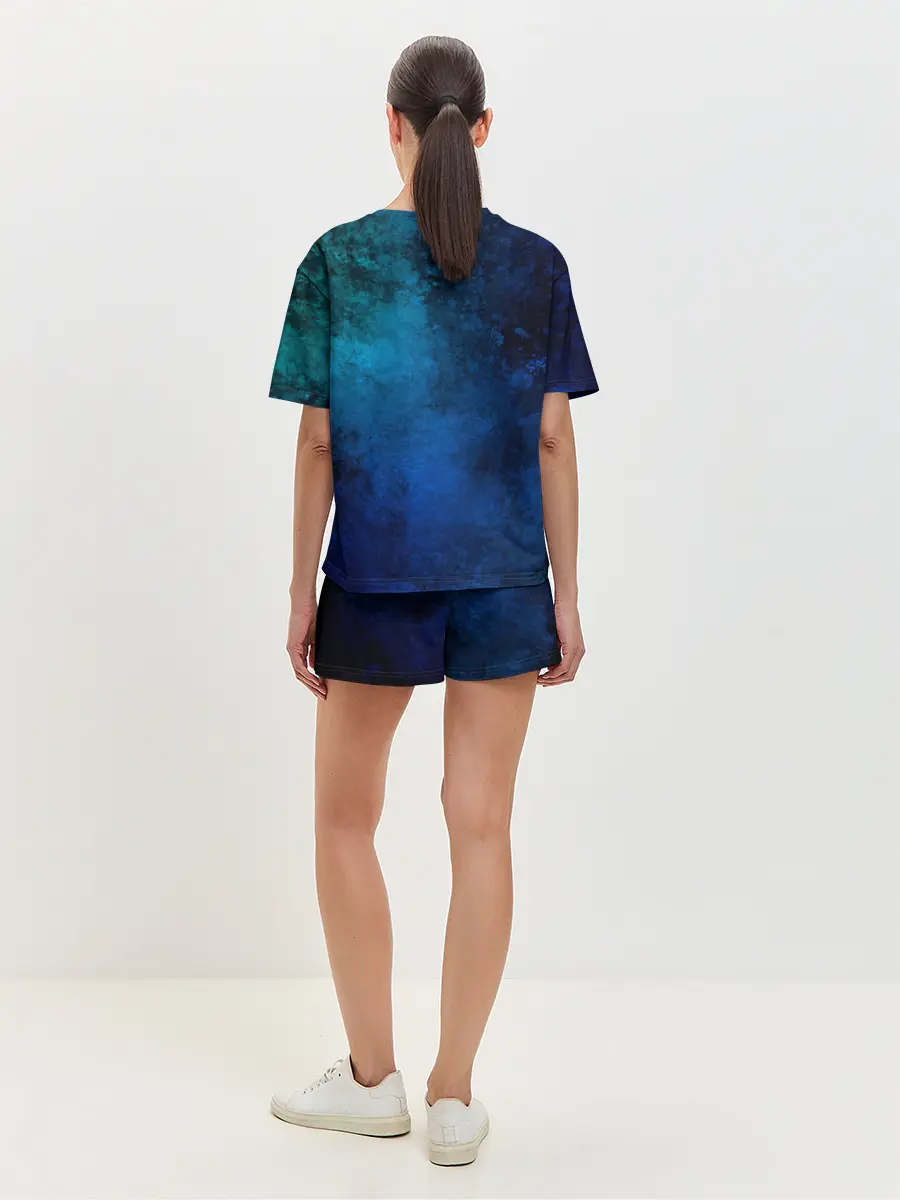 Женская пижама с шортами / Абстракция