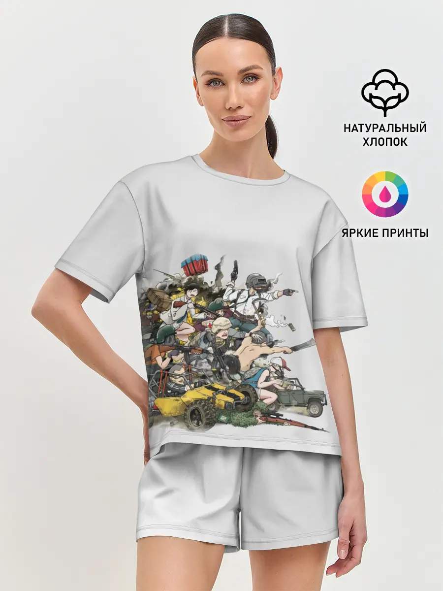 Женская пижама с шортами / Погоня