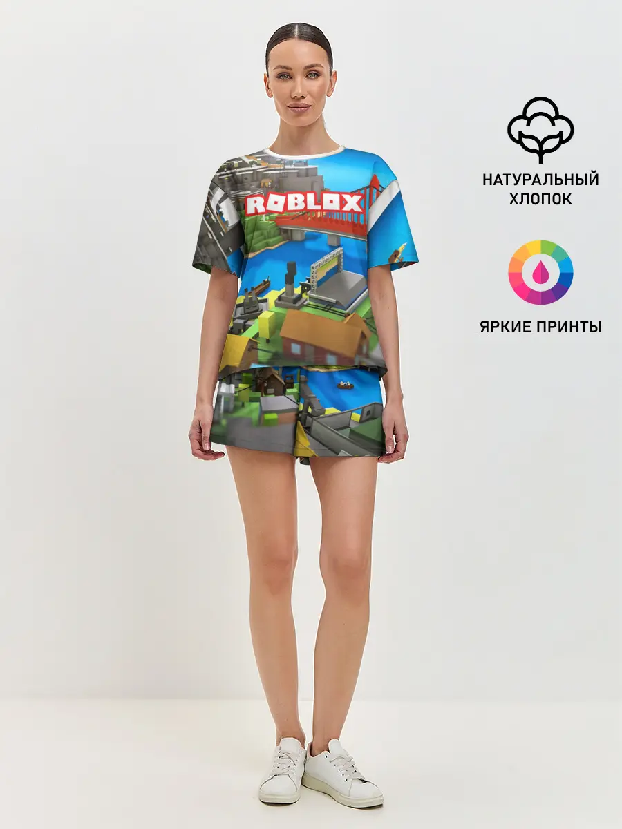 Женская пижама с шортами / ROBLOX