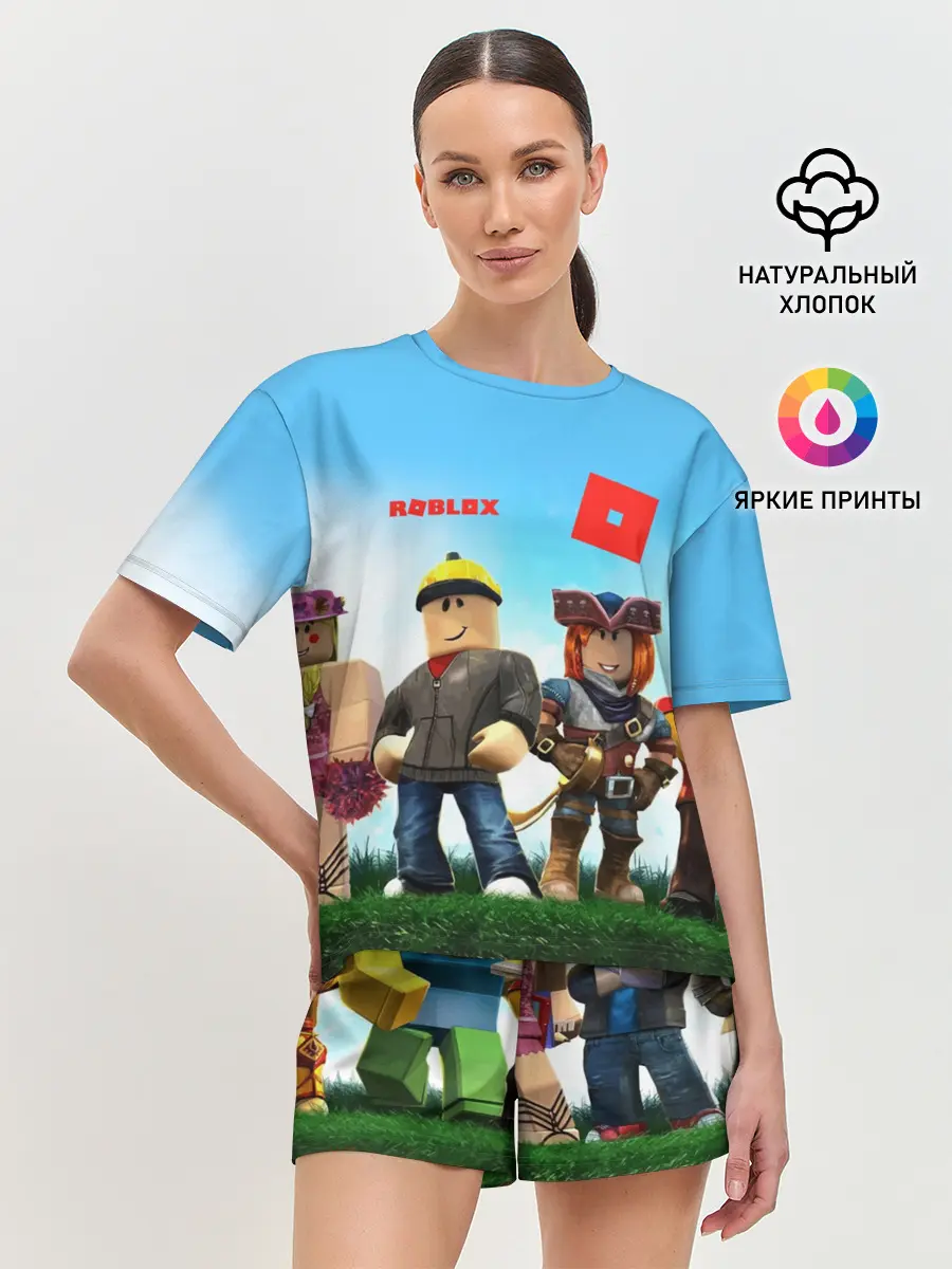 Женская пижама с шортами / ROBLOX