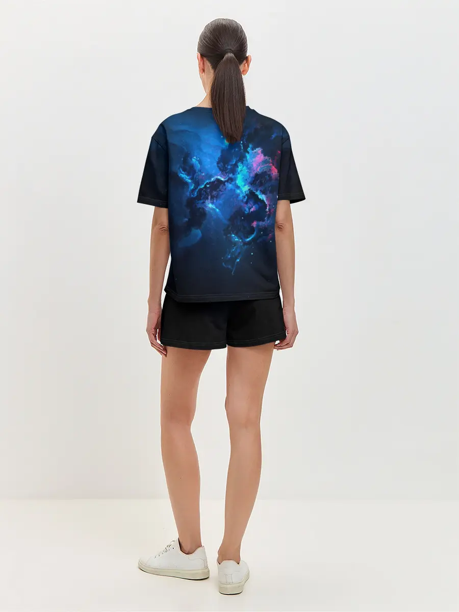 Женская пижама с шортами / КОСМОС