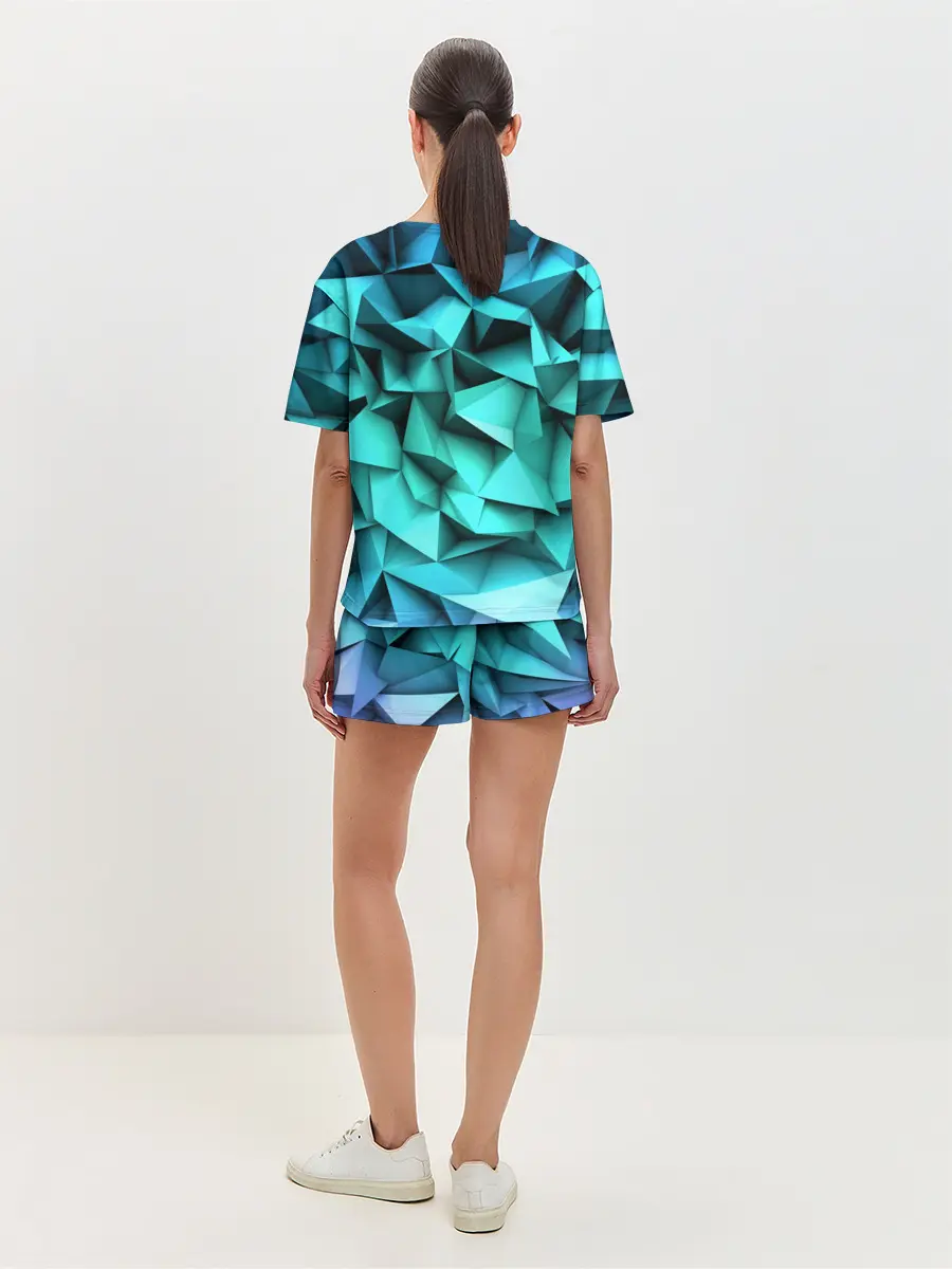 Женская пижама с шортами / abstraction geometry