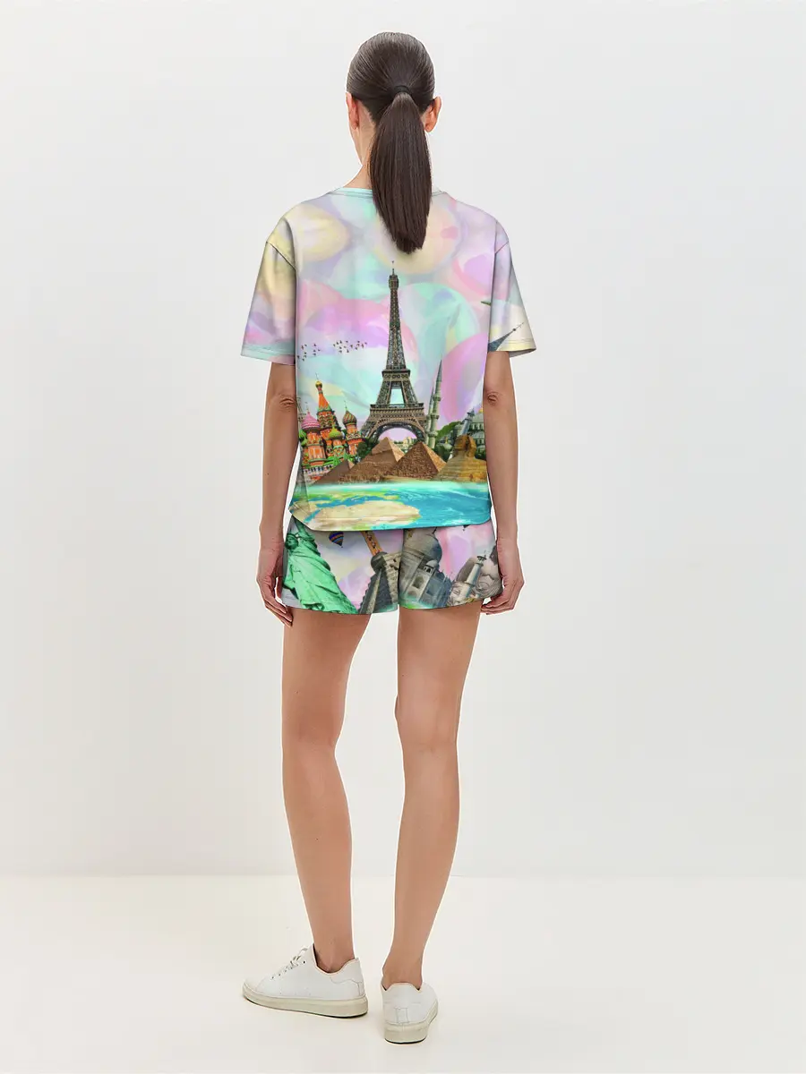 Женская пижама с шортами / Туризм