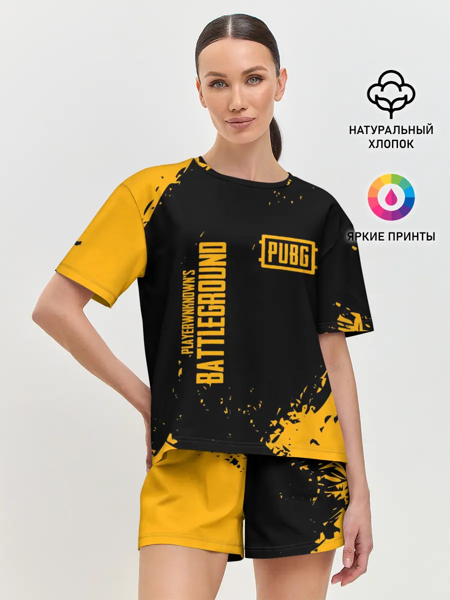 Женская пижама с шортами / PUBG | ПАБГ