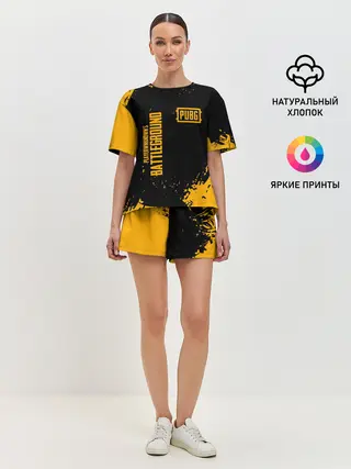 Женская пижама с шортами / PUBG | ПАБГ