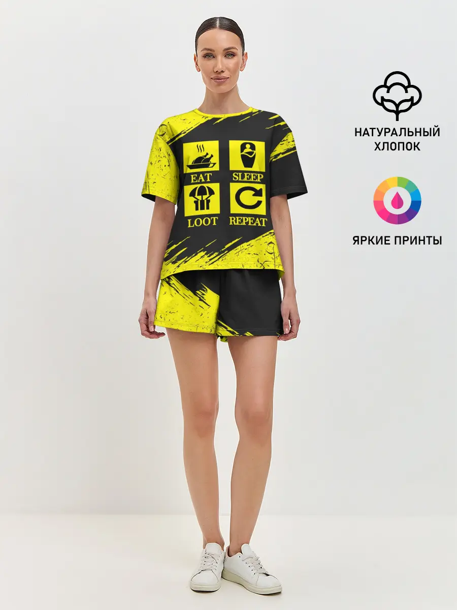 Женская пижама с шортами / PUBG.
