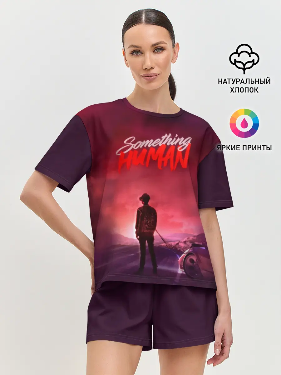 Женская пижама с шортами / Something human