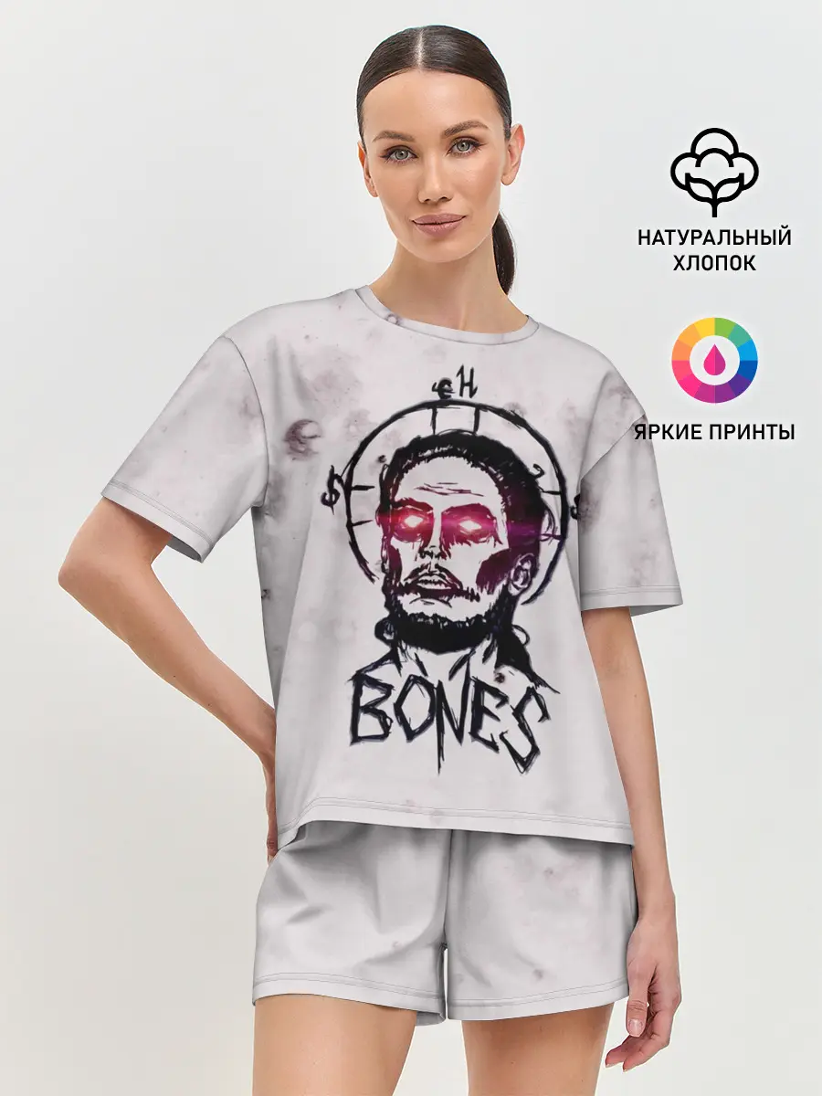 Женская пижама с шортами / BONES Sesh Team