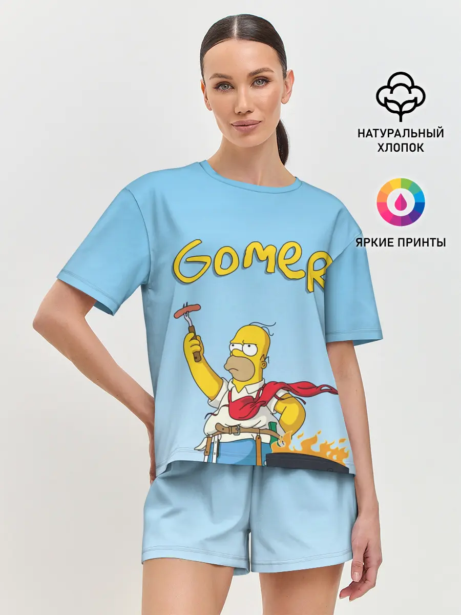Женская пижама с шортами / Гомер