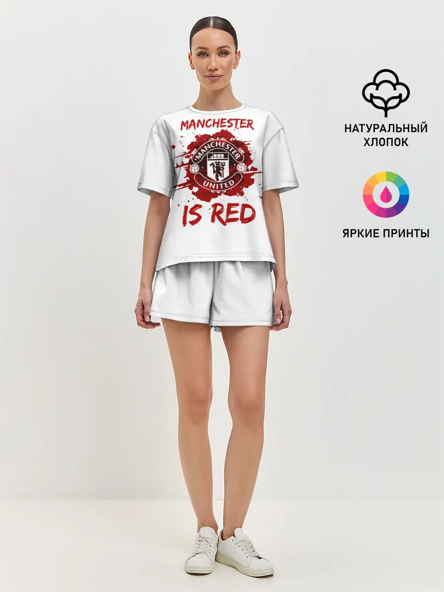 Женская пижама с шортами / Манчестер Юнайтед