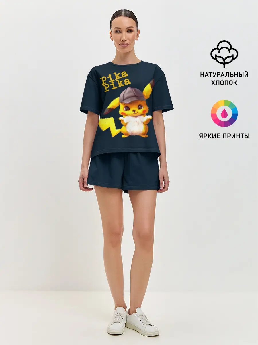 Женская пижама с шортами / Пика
