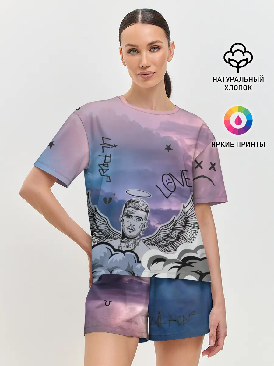 Женская пижама с шортами / Lil Peep