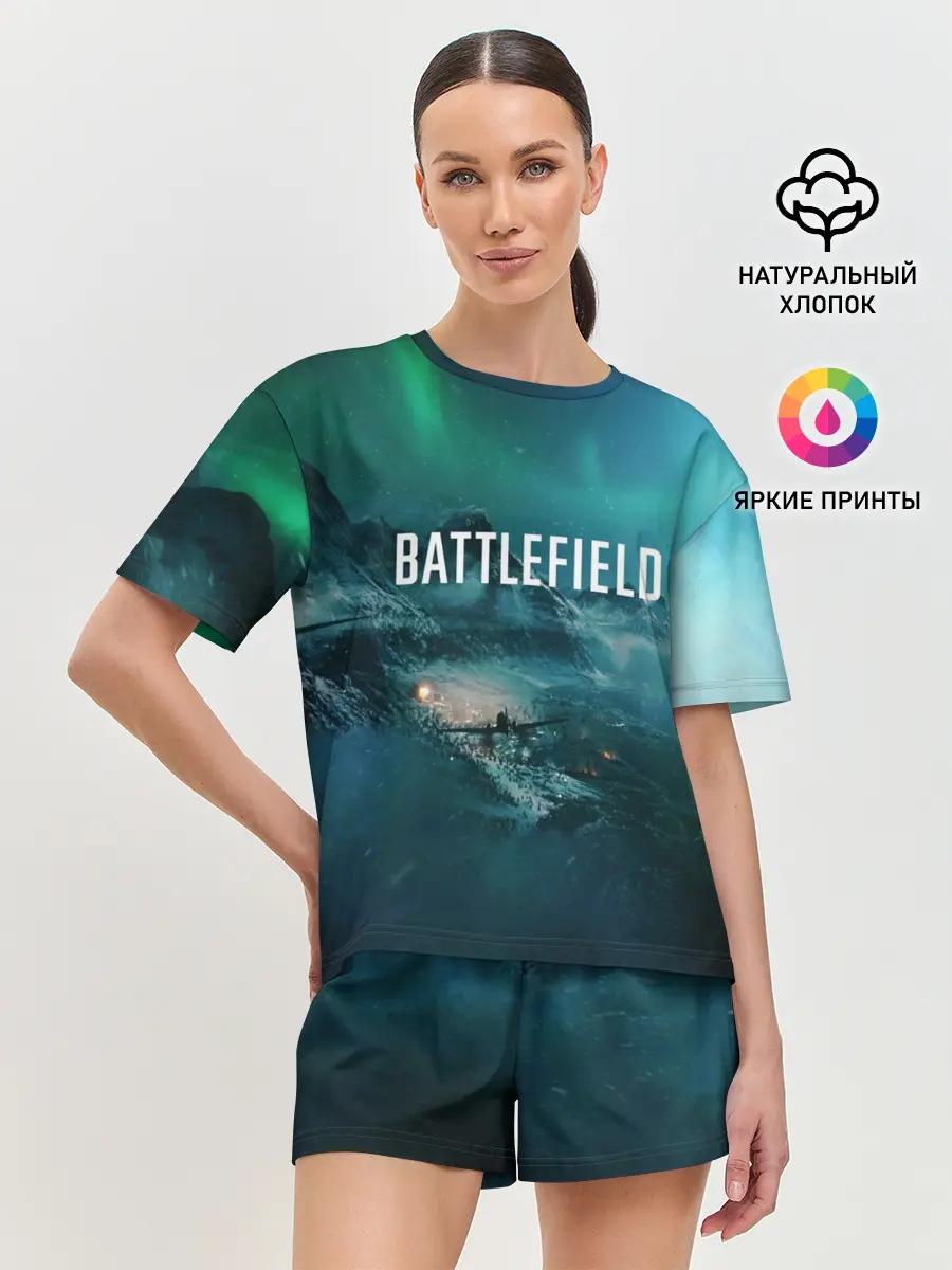 Женская пижама с шортами / BATTLEFIELD