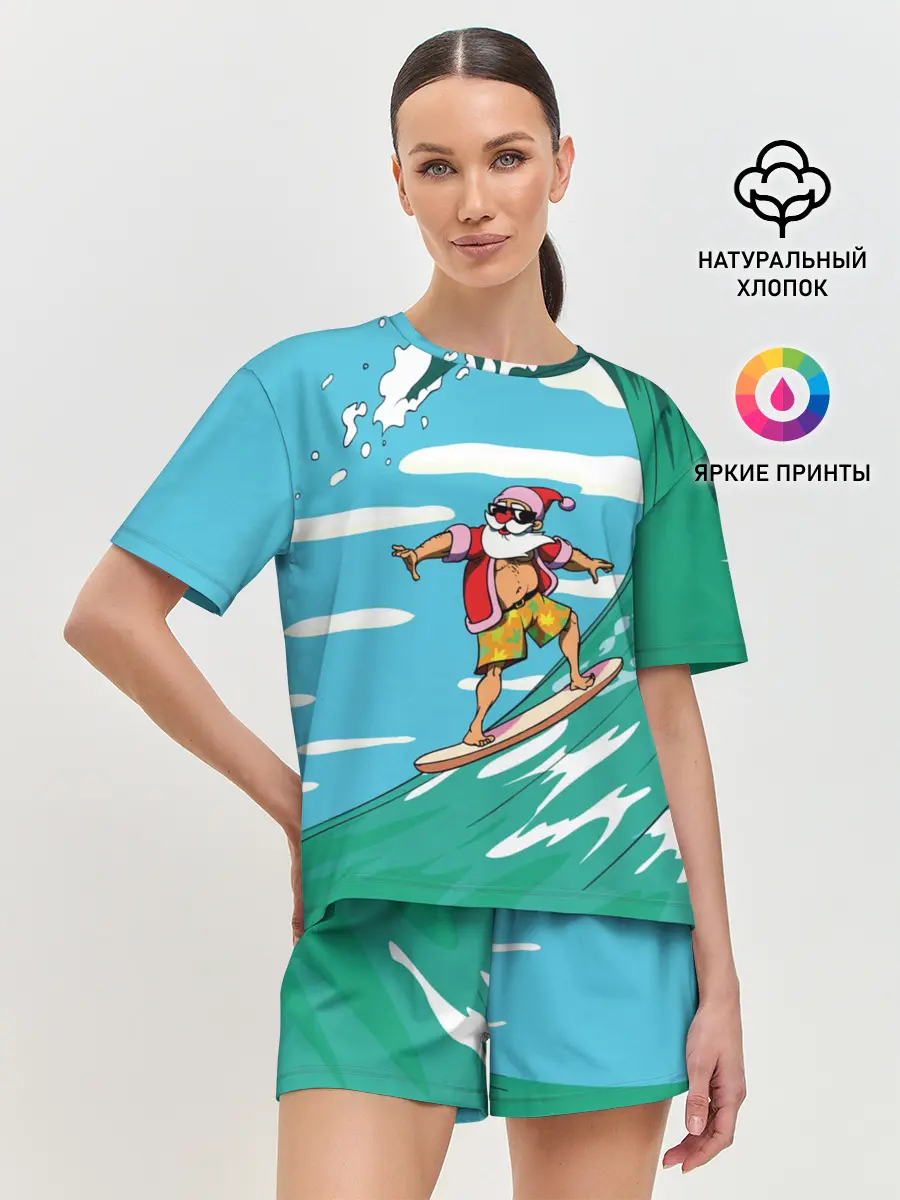 Женская пижама с шортами / Cool Santa