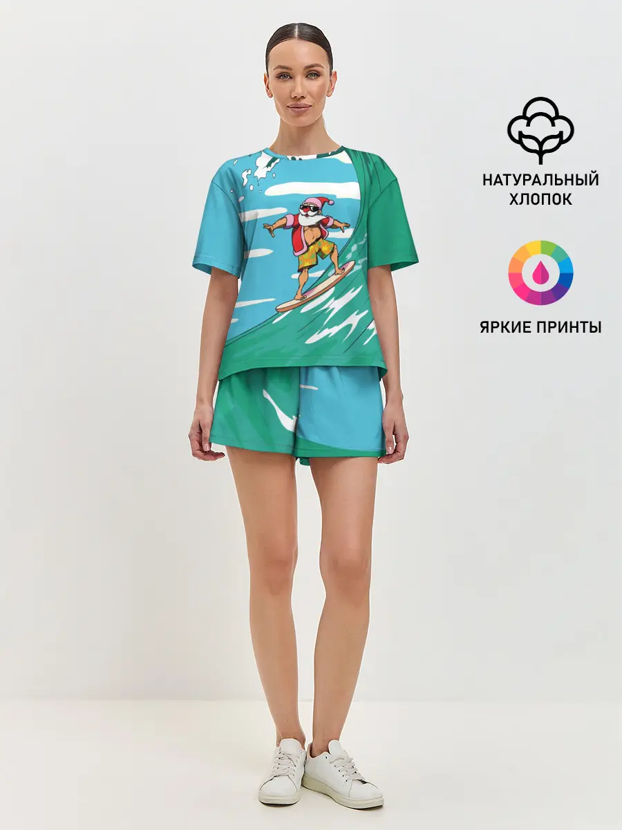 Женская пижама с шортами / Cool Santa
