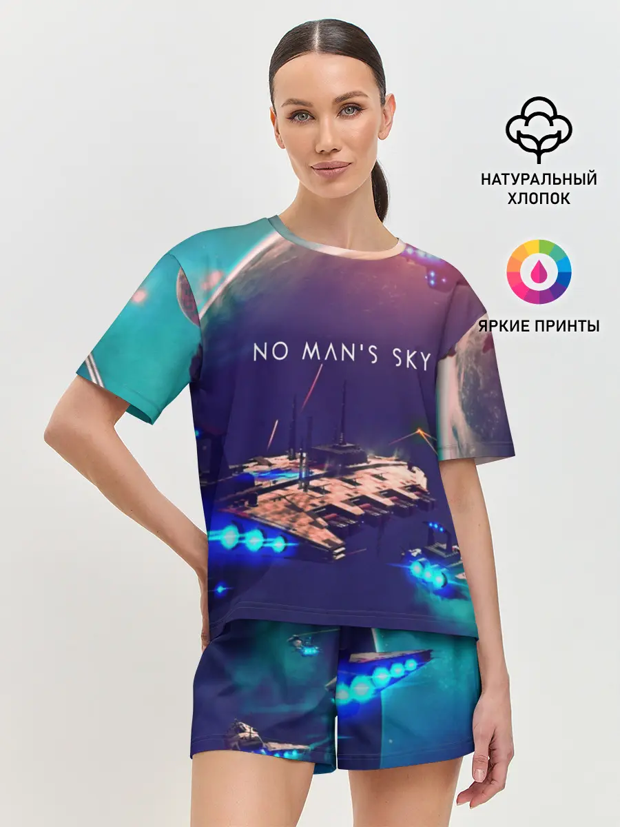Женская пижама с шортами / NO MANS SKY