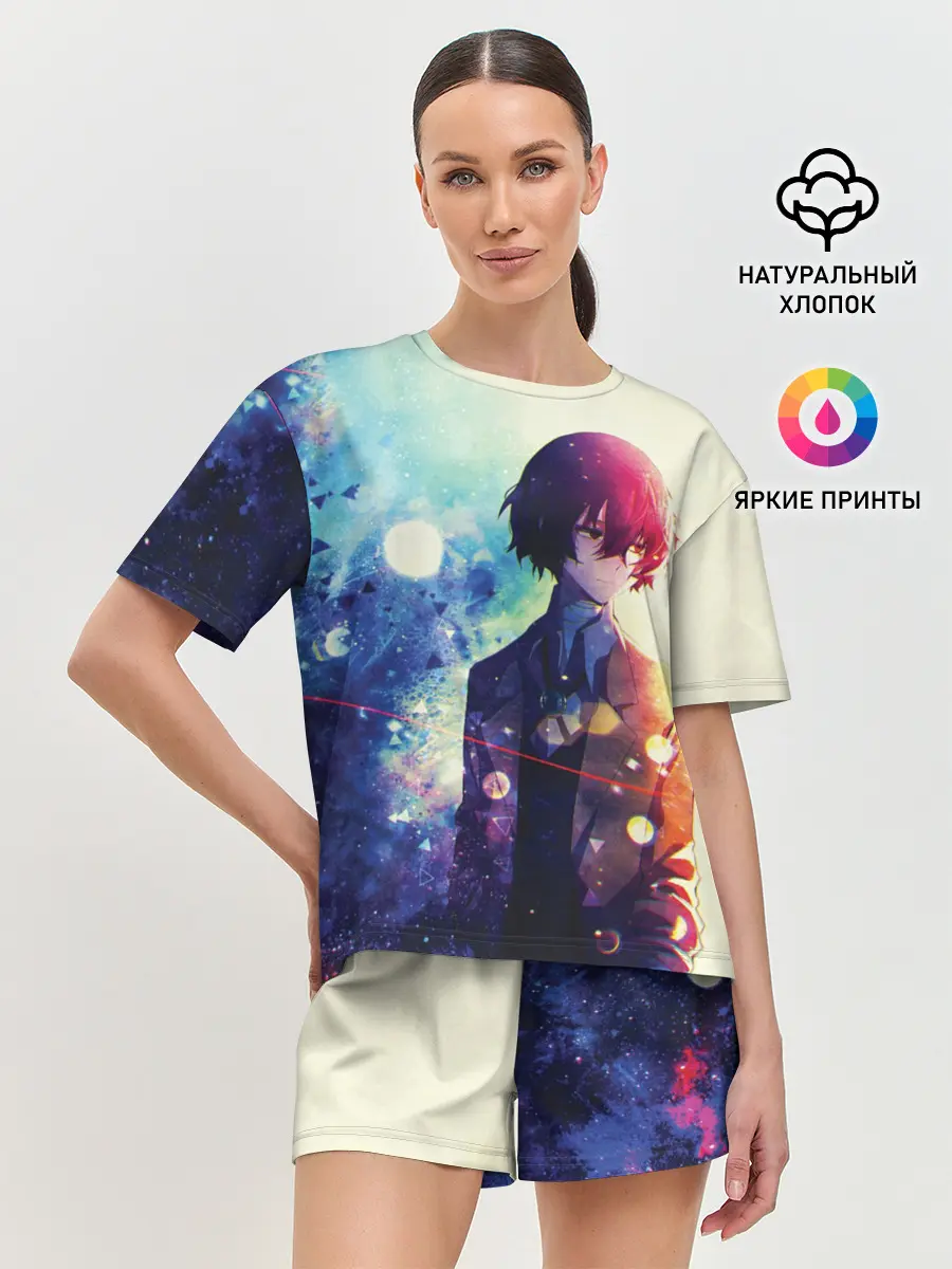 Женская пижама с шортами / Осаму Дазай