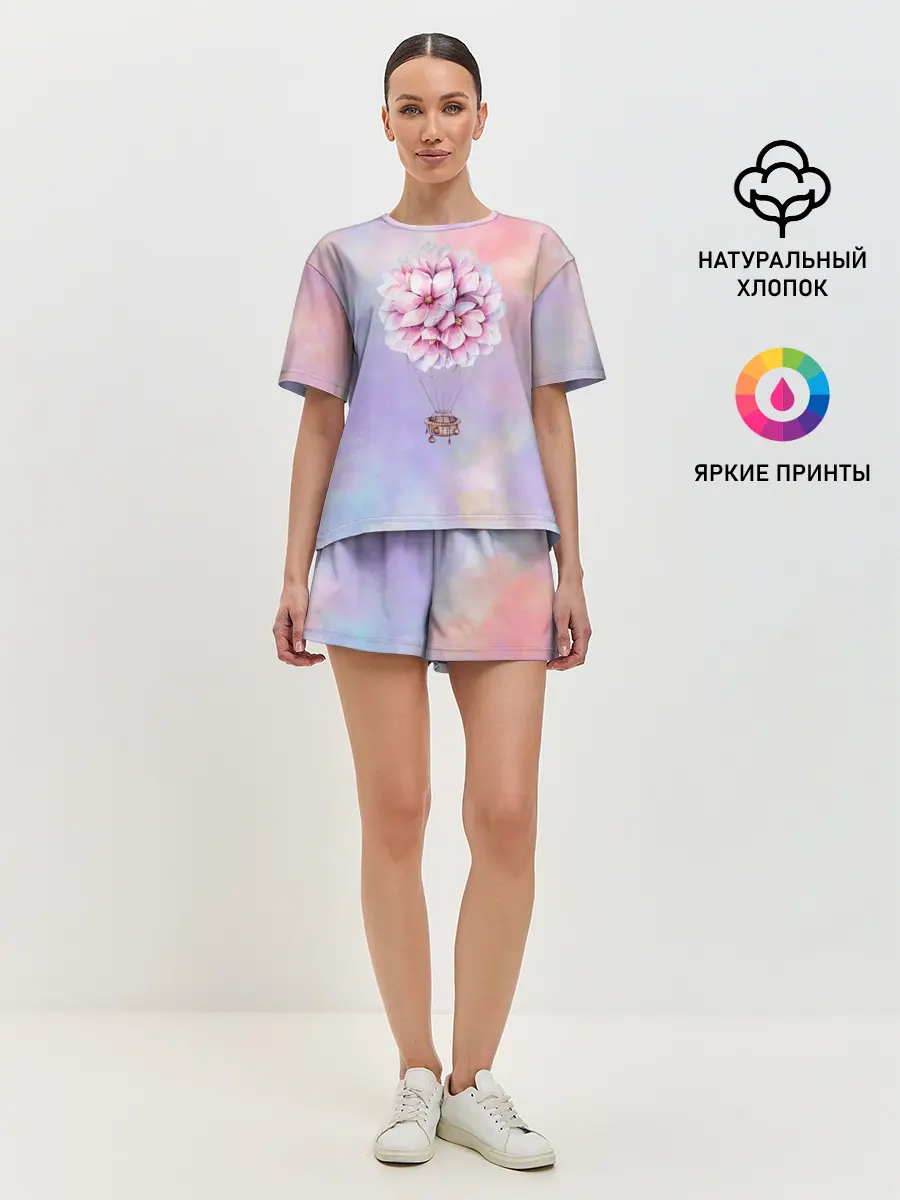 Женская пижама с шортами / Нежный Воздушный Шар