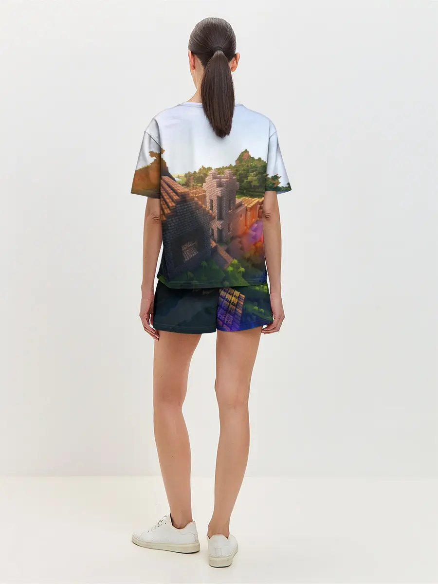 Женская пижама с шортами / Minecraft