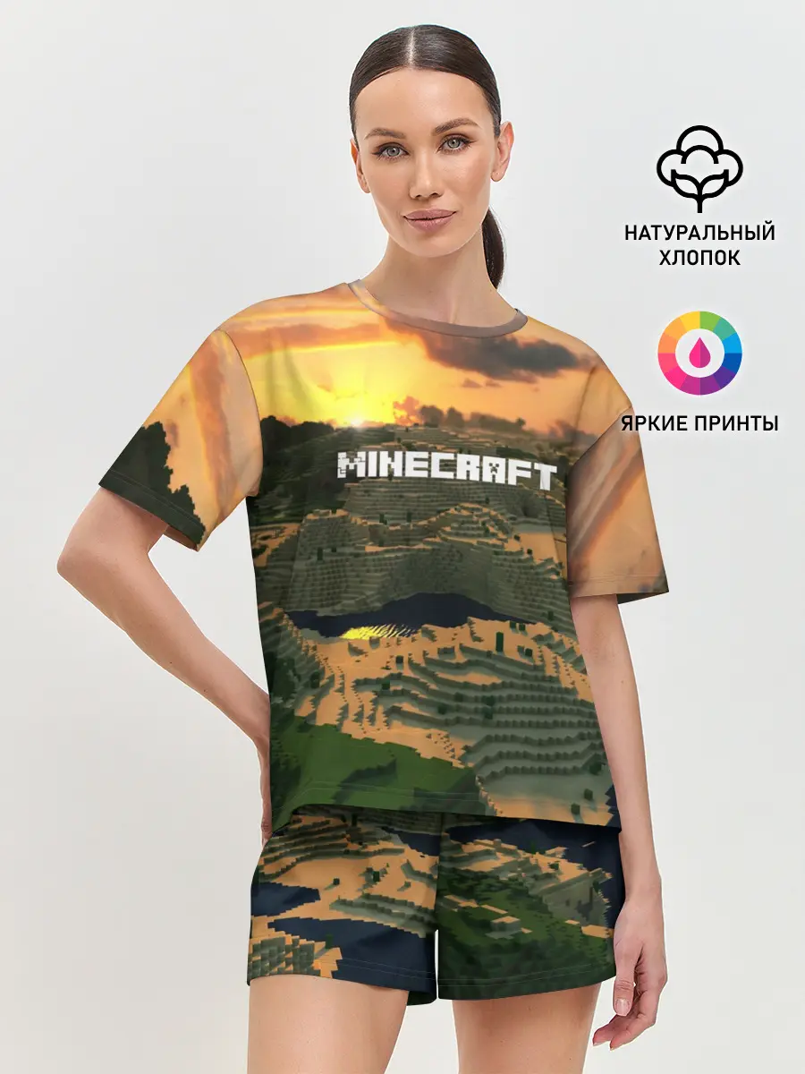 Женская пижама с шортами / MINECRAFT