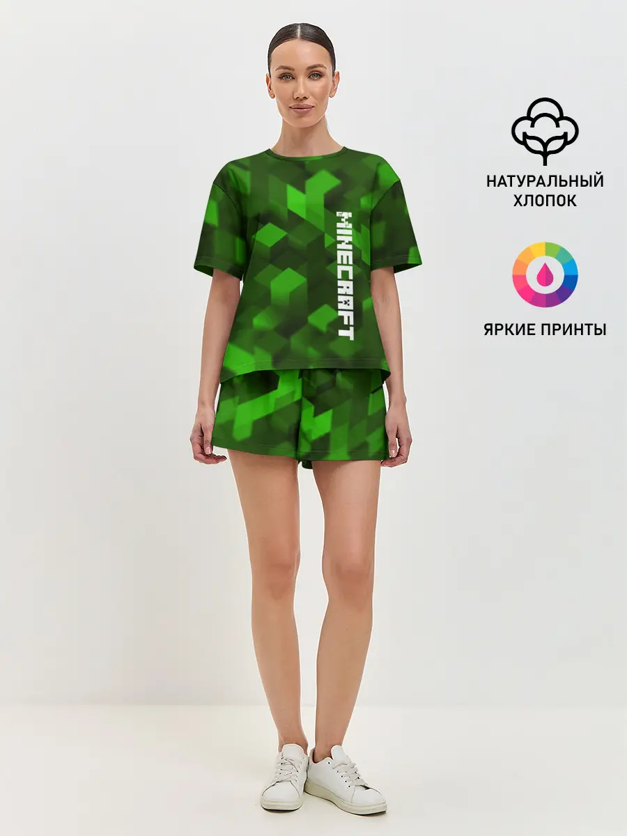 Женская пижама с шортами / MINECRAFT 2019